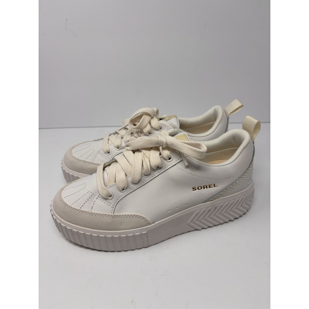 Sorel Ona Ava Waterproof Sneakers Womens 8.5 White Leather Platform NL5139-125